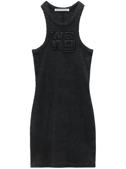 Short dress in ribbed stretch cotton Alexander Wang | 4CC3246258027A